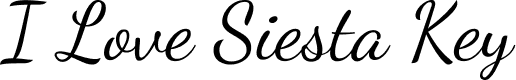Elegant cursive text saying 'Siesta'.
